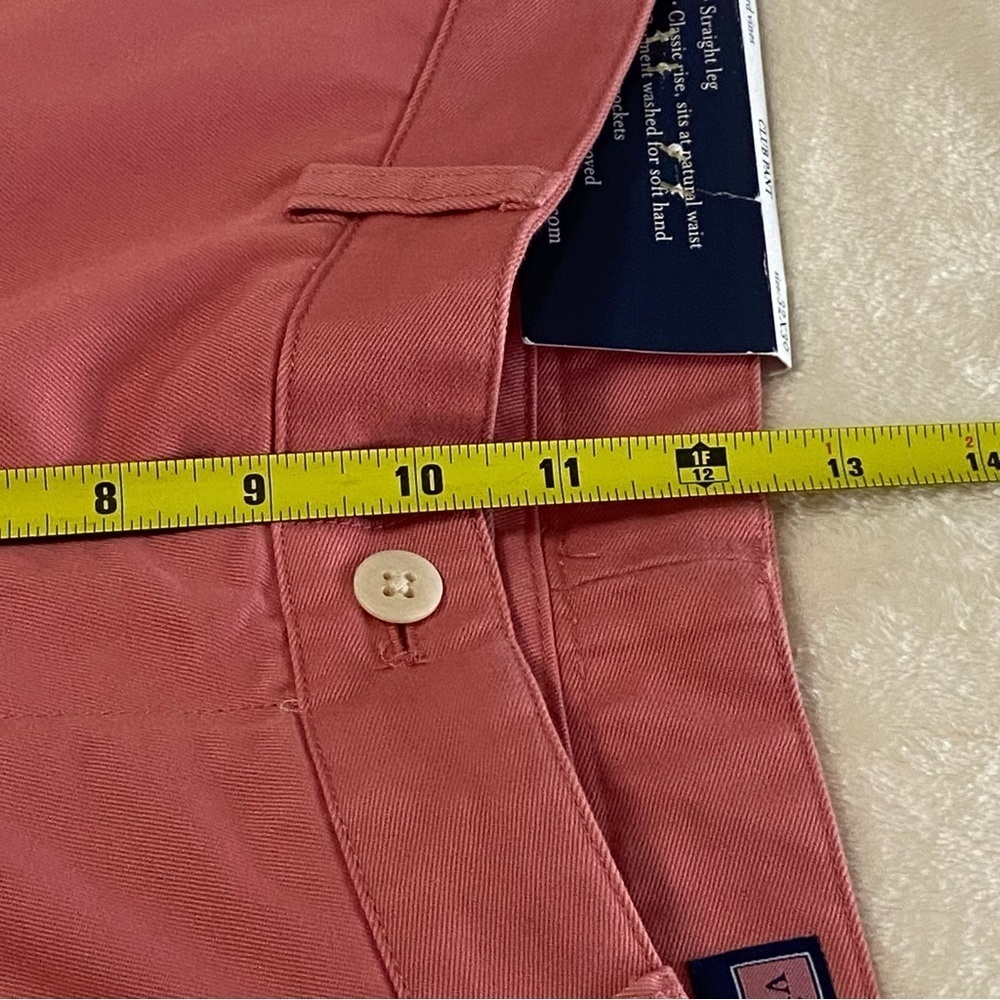 NWT VINEYARD VINES / Salmon Pink Club Pants Straight Leg Size 32x30 - Picture 11 of 15